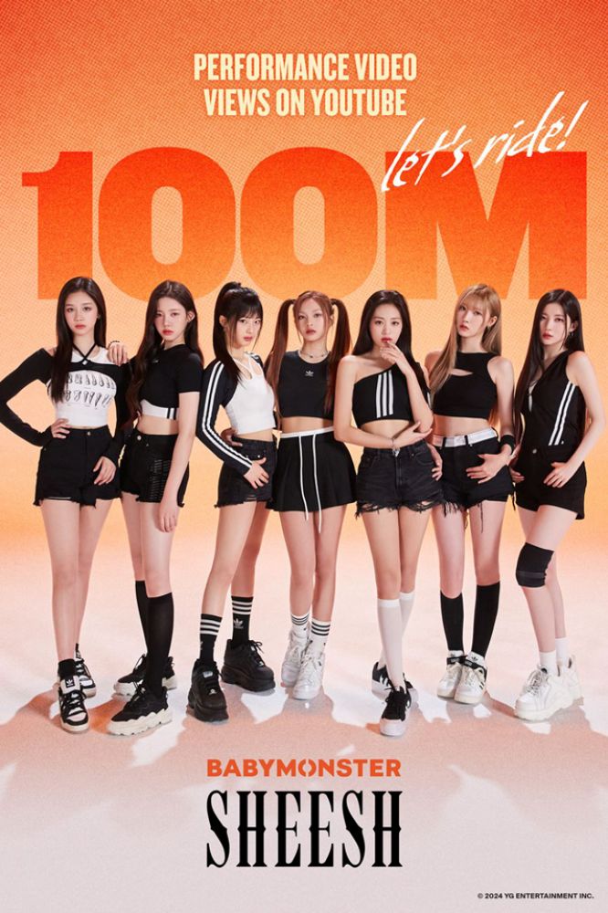 BABYMONSTER「SHEESH」パフォーマンスビデオが１億ビュー突破