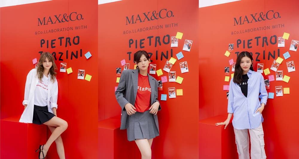 マギー＆西内まりや、ミニスカ大胆美脚　古畑星夏と週末限定イベントに来場