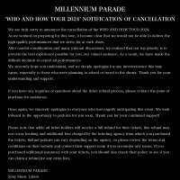 MILLENNIUM PARADE、ワールドツアー開催中止を発表