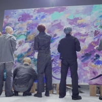 BE:FIRST、巨大アート制作に挑戦「色を重ねていく過程が本当に楽しかった」