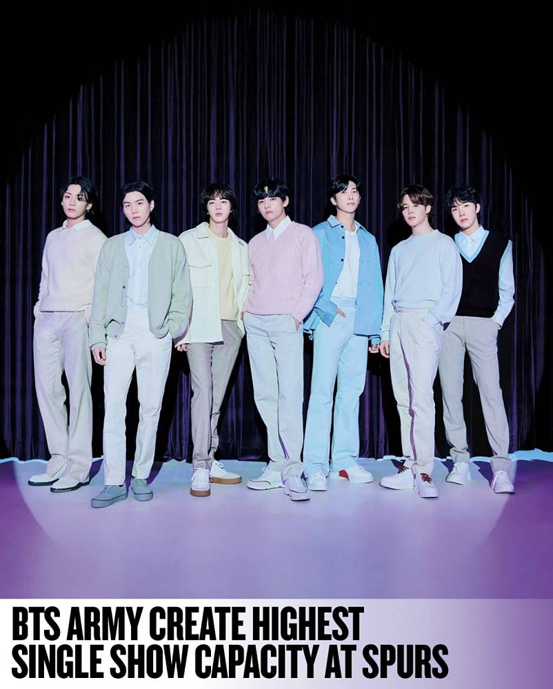 BTS、トッテナム・ホットスパー・スタジアム史上最高の客席占有率を達成