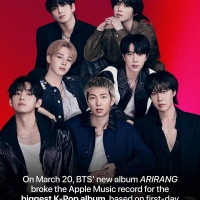 BTS、ニューアルバムがSpotifyグローバルチャート１位〜14位を独占