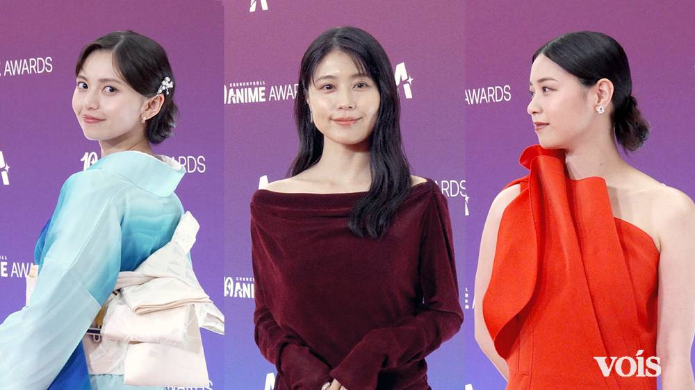 有村架純＆齋藤飛鳥＆西野七瀬、美の共演　アニメの祭典でオレンジカーペットに登場