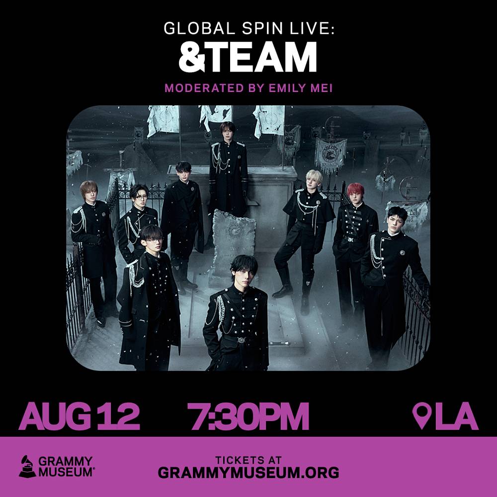 ＆TEAM、米「グラミー・ミュージアム」主催特別イベント出演決定