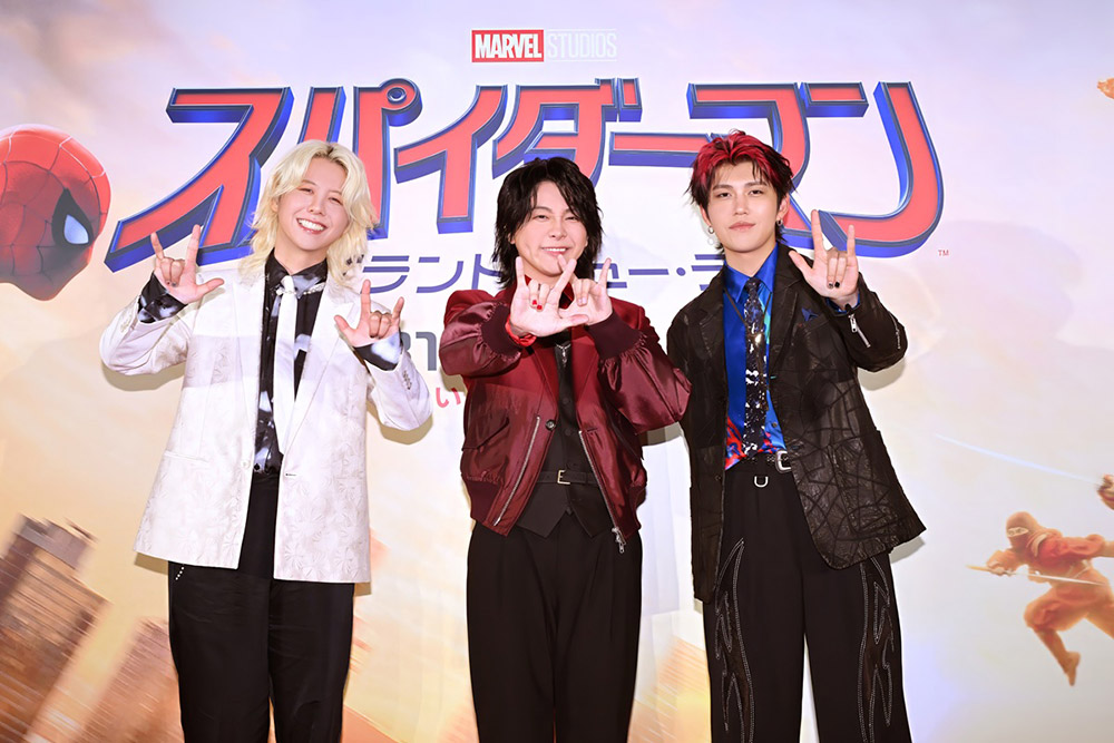 Mrs. GREEN APPLE「スパイダーマン」レカペ登場、ワールドプレミアは「すごかった」
